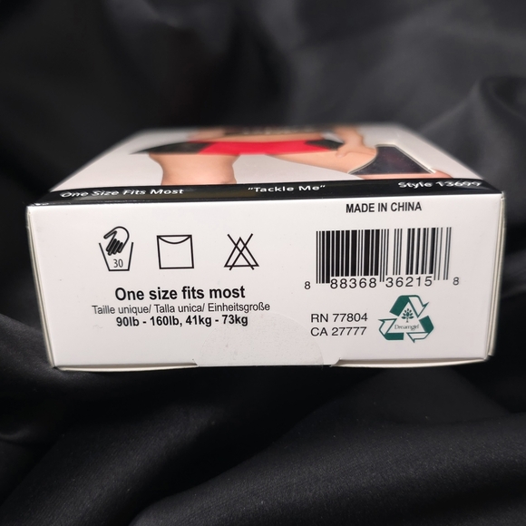 Dreamgirl Tackle Me Cheerleader Costume Set Crop Top Mini Skirt Whistle One Size - Picture 8 of 8